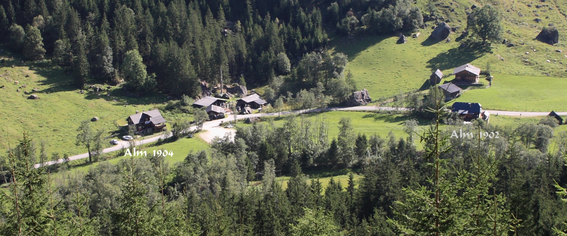 Weiße Wand Alm mit Gasthaus Weiße Wand